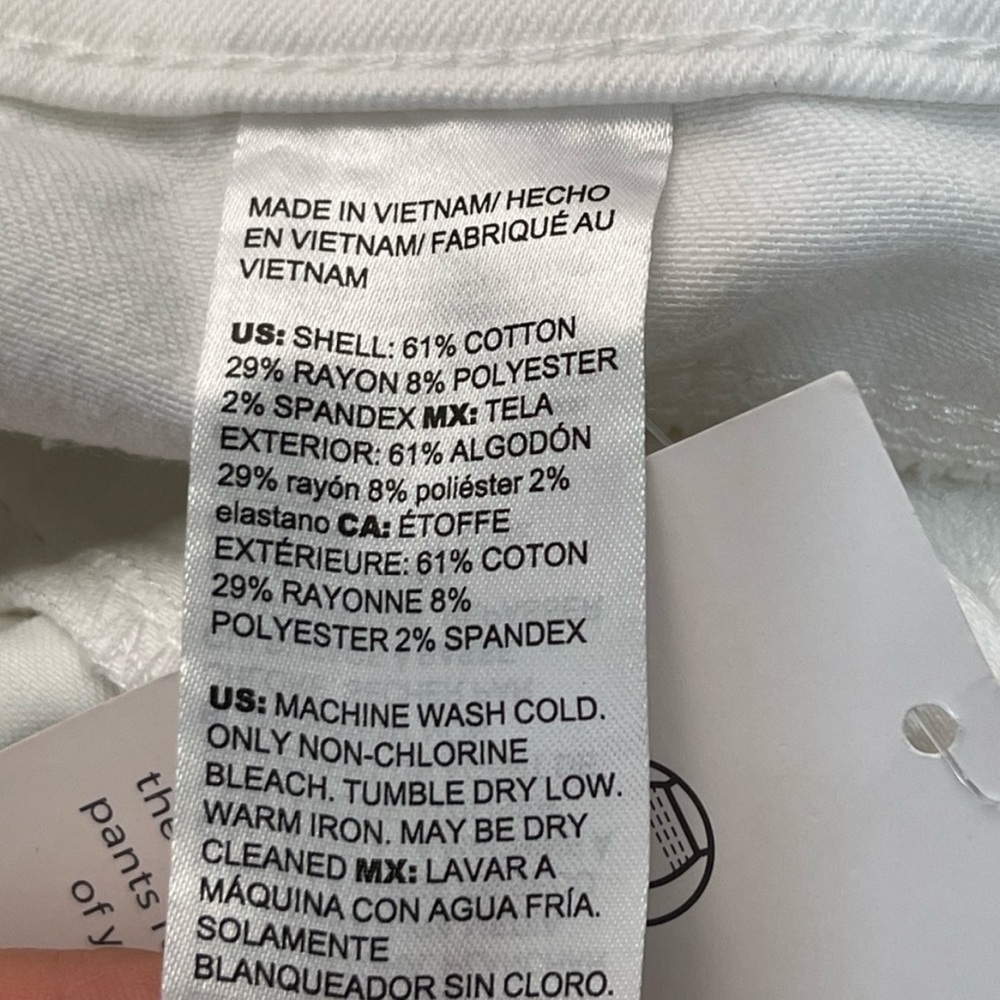 Chico's So Slimming Girlfriend Crop Pants in White - Picture 9 of 11